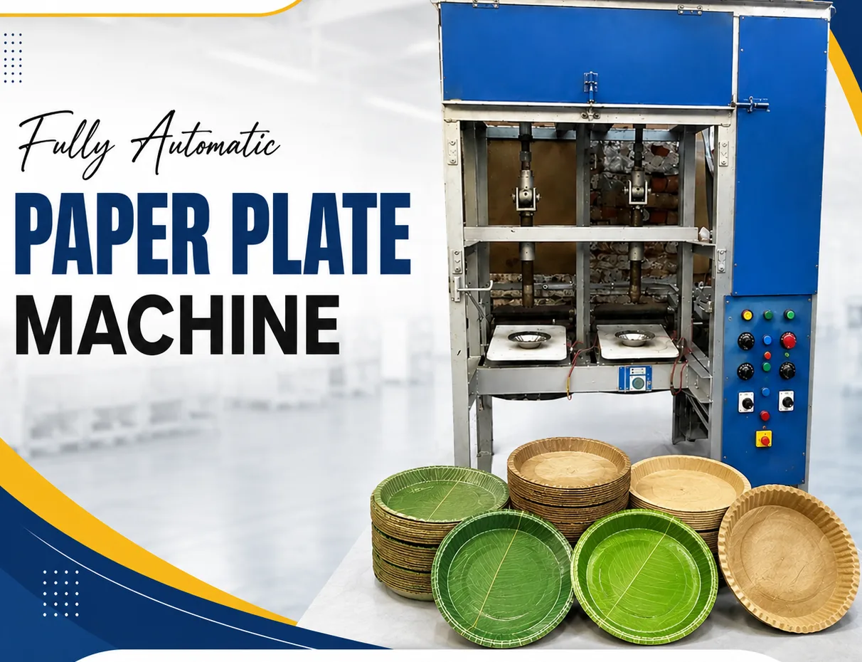 Hydraulic Double Die Paper Plate Making Machine - Model 2 (Single Cylinder)